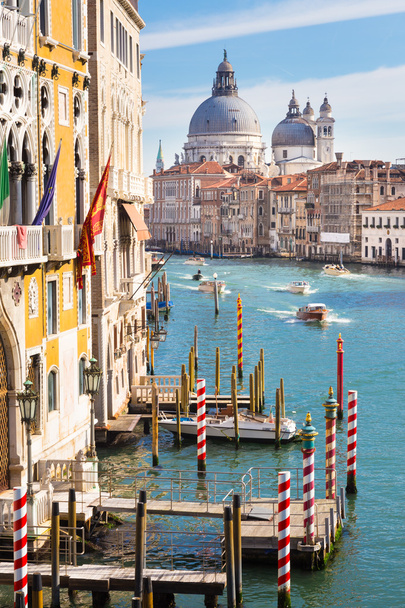 Venedik, İtalya 'daki Büyük Kanal. - Fotoğraf, Görsel