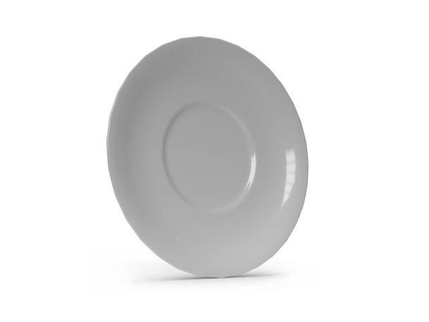 3D ilustrace talířové misky na izolovaném pozadí - Fotografie, Obrázek