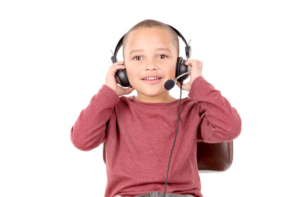 Boy with headphones - Foto, Bild