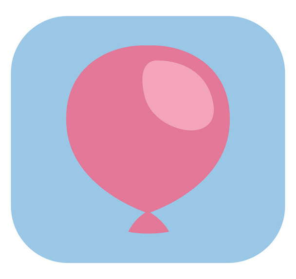 International childrens day pink balloon, illustration, vector on a white background. - Vector, Image