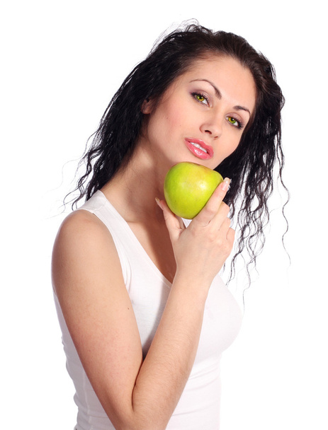Woman with apple - Photo, Image