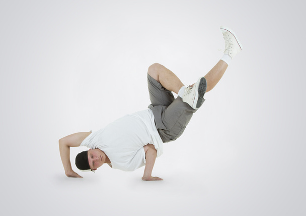 Teenager dancing breakdance in action - Photo, Image