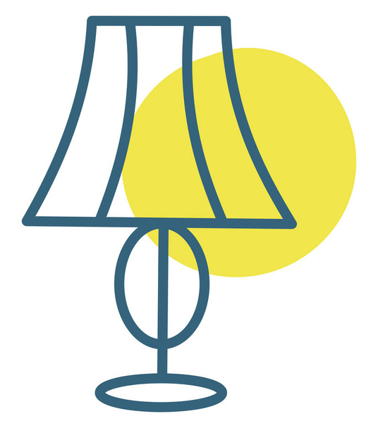 Small house lamp, illustration, vector on a white background. - Vector, Image
