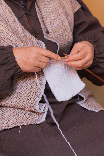 Knitting with wool - Photo, Image