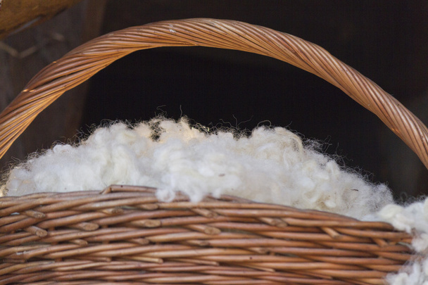 Wool in the basket - Photo, Image