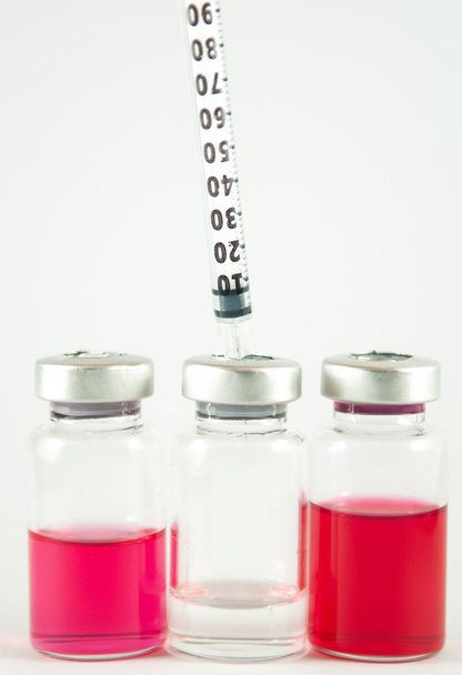Injection syringe and vials - Photo, Image