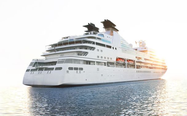 Luxury white cruise ship - Photo, Image