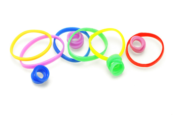 kleurrijke elastiekjes - Foto, afbeelding