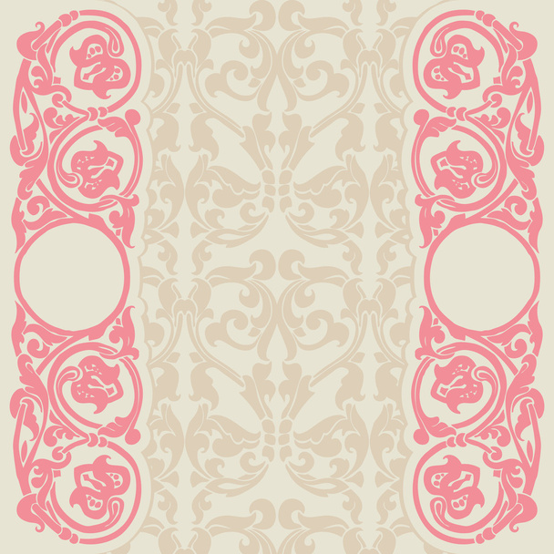 floral template - Vector, Image