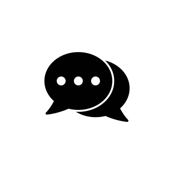 Chat icon vector for web and mobile app. speech bubble sign and symbol. comment icon. message - Vektor, kép