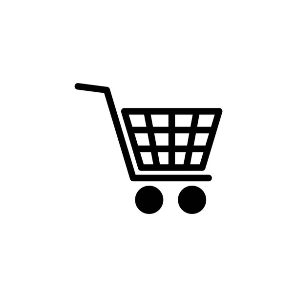 vetor ícone de compras para web e aplicativo móvel. Carrinho de compras sinal e símbolo. Ícone do carrinho - Vetor, Imagem