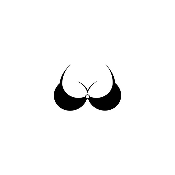 Soutien-gorge icône logo vectoriel gratuit design - Vecteur, image