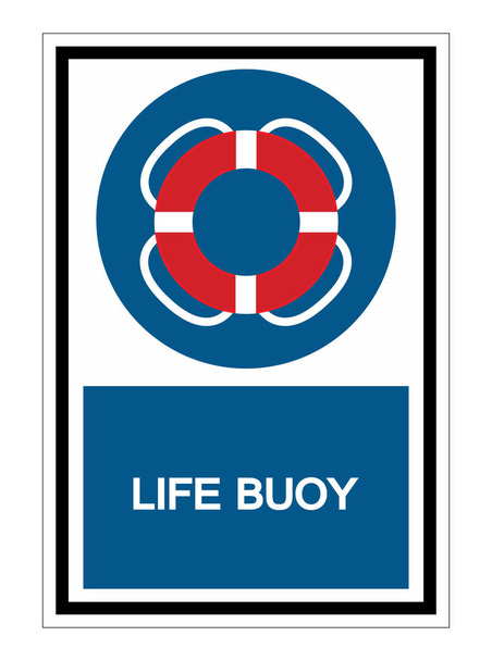Life Buoy Symbol Sign Isolate on White Background,Vector Illustration EPS.10 - Vector, Image