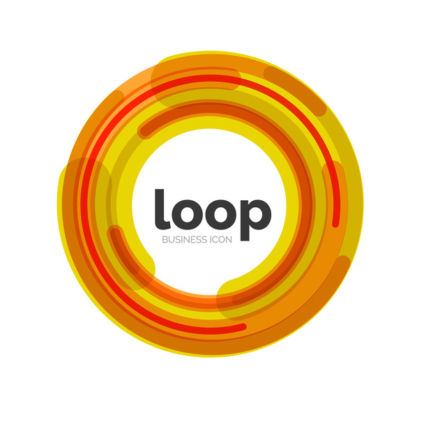 Loop, infinity business icon - Vector, Image