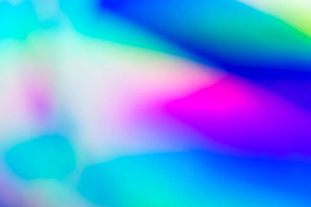 Abstract blur holographic rainbow foil iridescent background - Foto, Imagem