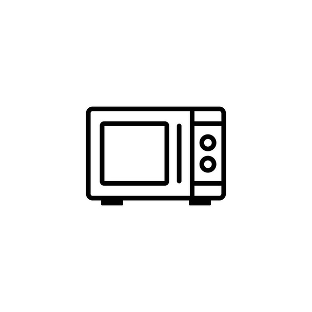 Mikrowelle Symbol Vektor Illustration Logo Design  - Vektor, Bild