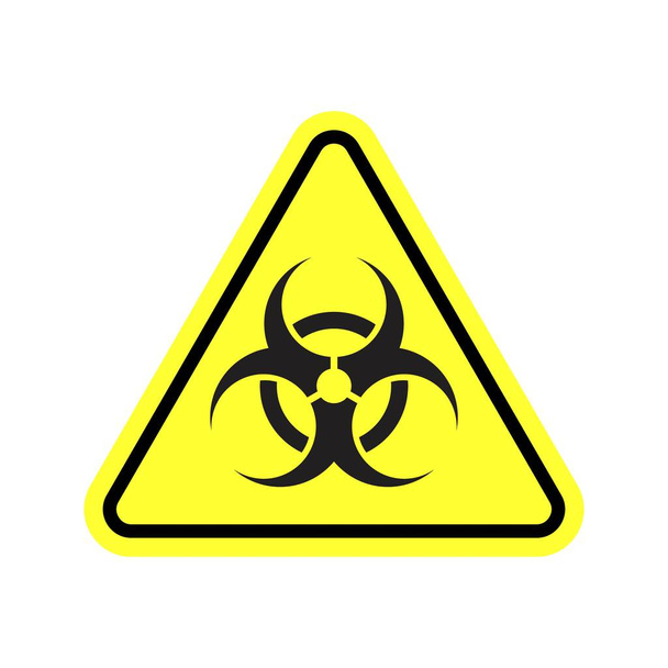 Symbole de danger biologique, signe d'alerte de menace biologique - Vecteur, image