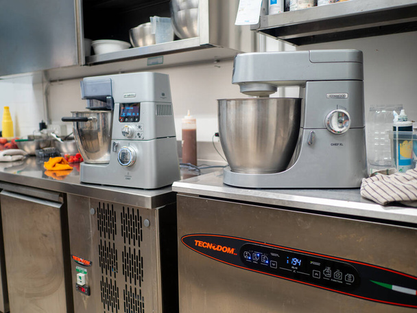 cooker mixer robot in a professional kitchen - Fotoğraf, Görsel