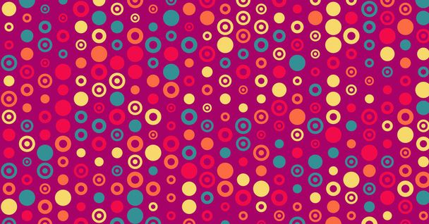 Abstract Color Halftone Dots generative art background illustration - Vektor, kép
