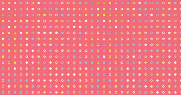 Abstract Color Halftone Dots generative art background illustration - Vector, Image
