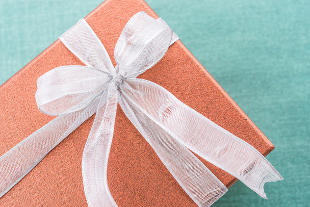 Gift box with ribbon - Fotó, kép