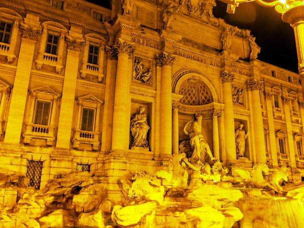 Fontana di Trevi, Řím, Itálie - Fotografie, Obrázek