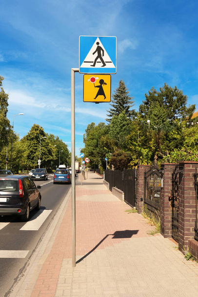Different road signs outdoors on sunny day - Foto, immagini