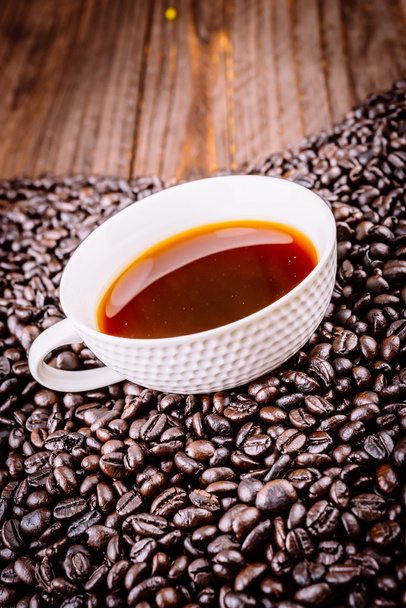Kávé csésze babbal - Fotó, kép