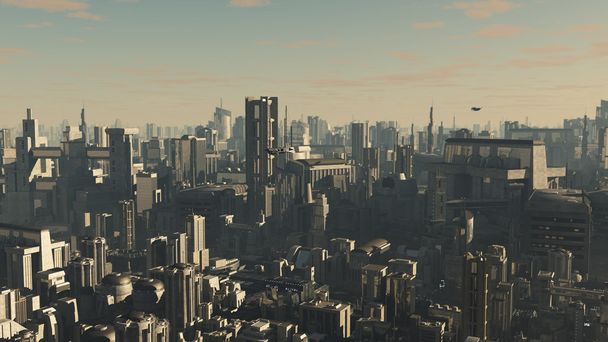 Future City - Late Afternoon - Photo, Image