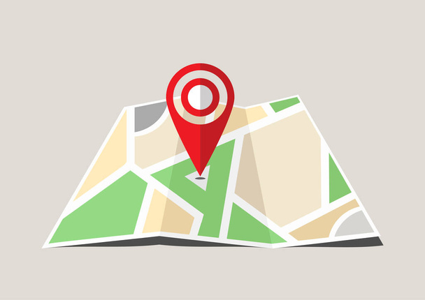 Location pin icon. I'm here. Vector illustration of map location pin - Vector, Image