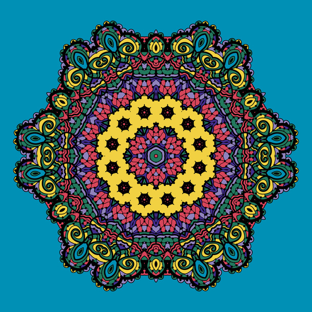 Bright color mandala design. - Vetor, Imagem