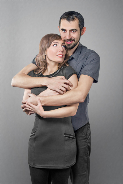 Young embracing couple in love - Fotó, kép