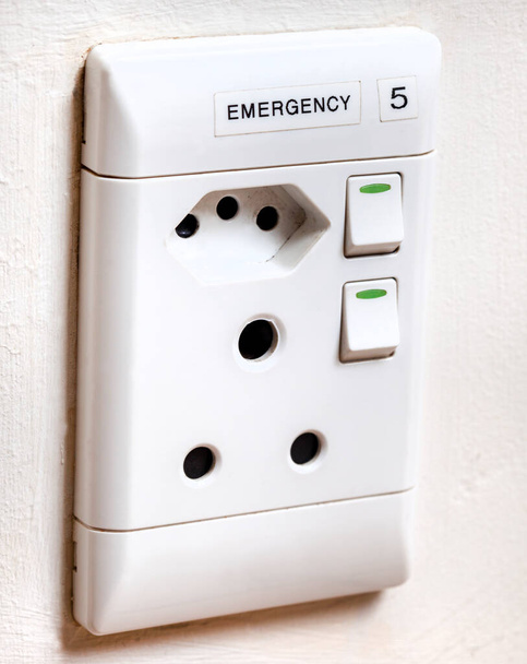 Prise de courant de secours en cas de coupure de courant ou de pénurie d'énergie - Photo, image