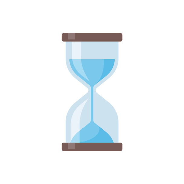 The hourglass is running out of time. end of deadline - Vektor, kép