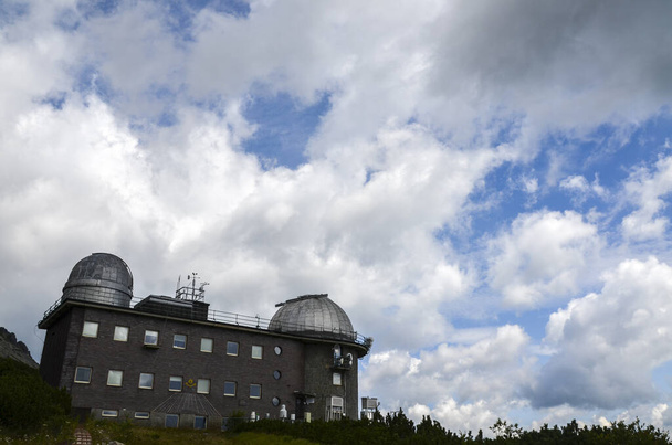 Observatorium und Wetterstation am Skalnate pleso, Hohe Tatra, Slowakei - Foto, Bild