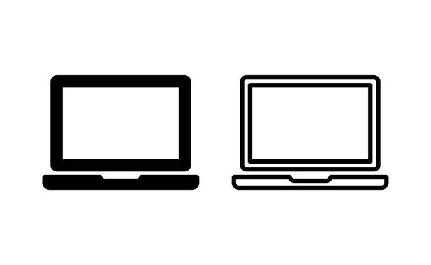 Vettore icona portatile per app web e mobile. segno e simbolo del computer - Vettoriali, immagini