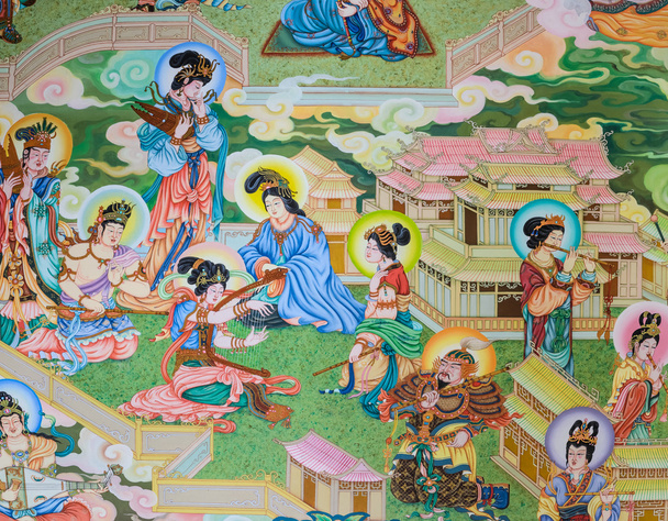 Pittura murale cinese arte
 - Foto, immagini