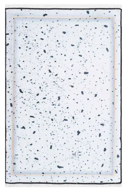 classic patterned machine rug on a white background - Foto, imagen