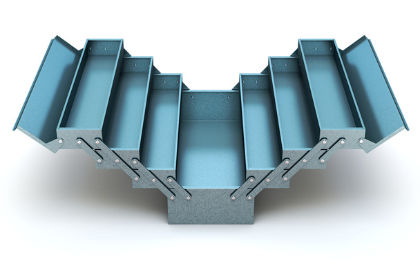Blue cantilever tool box - Photo, Image