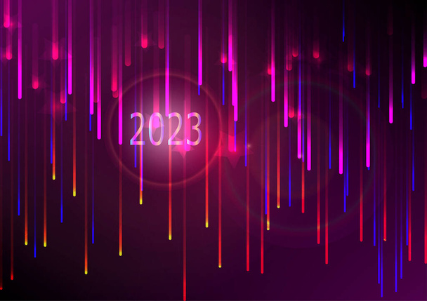 Feliz Natal festival luz bokeh moderna tecnologia abstrato fundo gráfico design vetor ilustração 20221006 - Vetor, Imagem