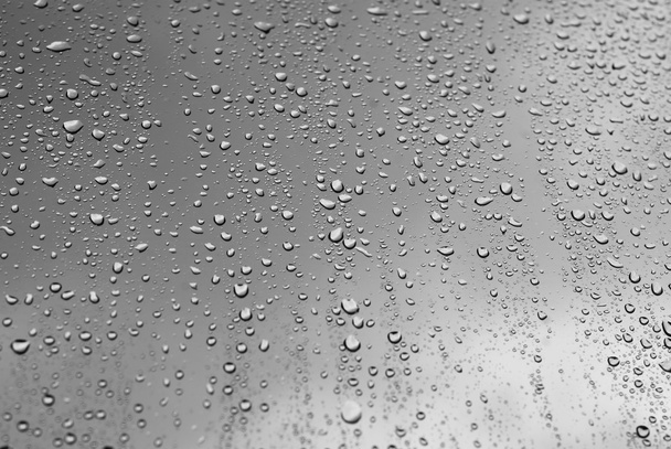 Okno dešťové kapky - obrázek Stock - Fotografie, Obrázek