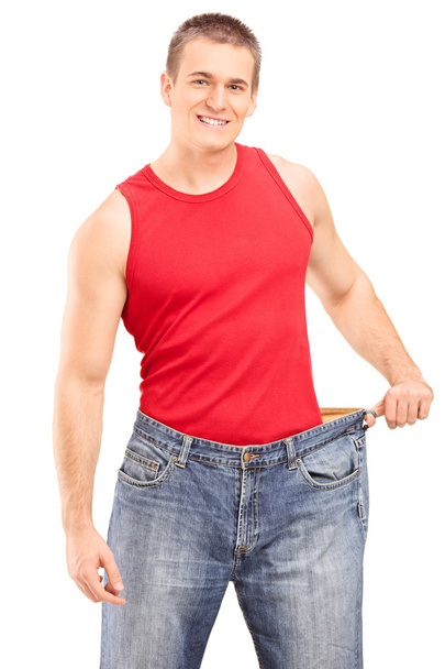 Guy in oversized jeans - Foto, Bild