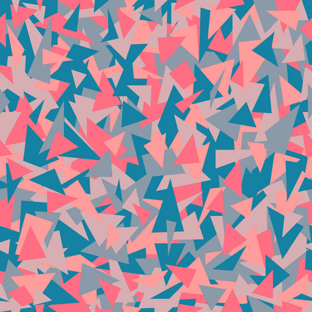 Abstract retro mosaic vector seamless pattern - ベクター画像