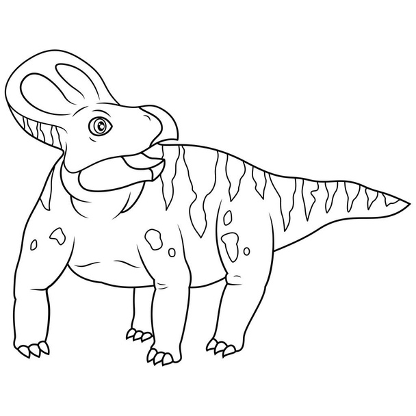 рука намальована з лінійного мистецтва Protoceratops
  - Вектор, зображення