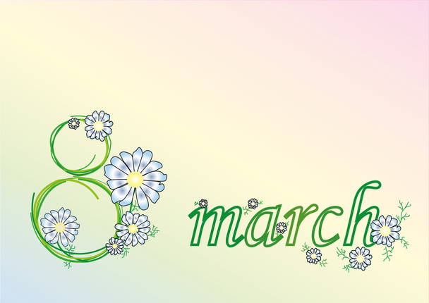 March 8 - Womens Day . - Vector, Imagen