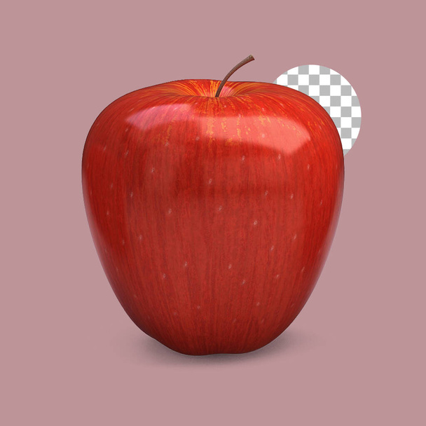 Leuchtender Apfel für Ihr Design von Nahrungsmitteln. - Foto, Bild
