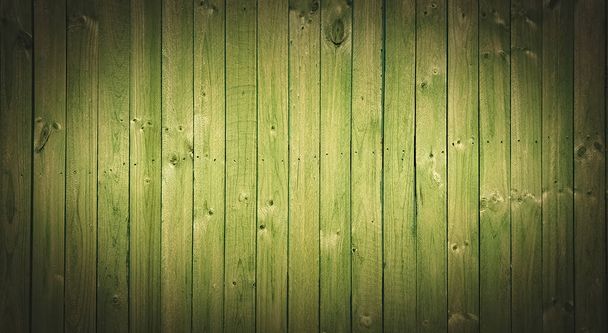 green vertical wood planks background. Copy space - Photo, Image