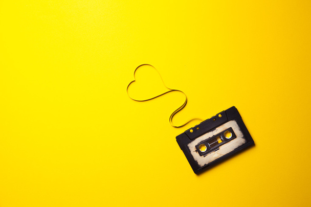 audio cassette with magnetic tape  - Foto, Bild