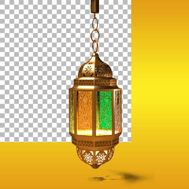 Simply lantern for islamic symbol your design and project with transparency. - 写真・画像