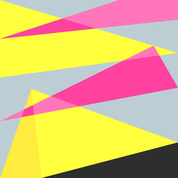 Arte astratta con triangolo asimmetrico colorato - Vettoriali, immagini